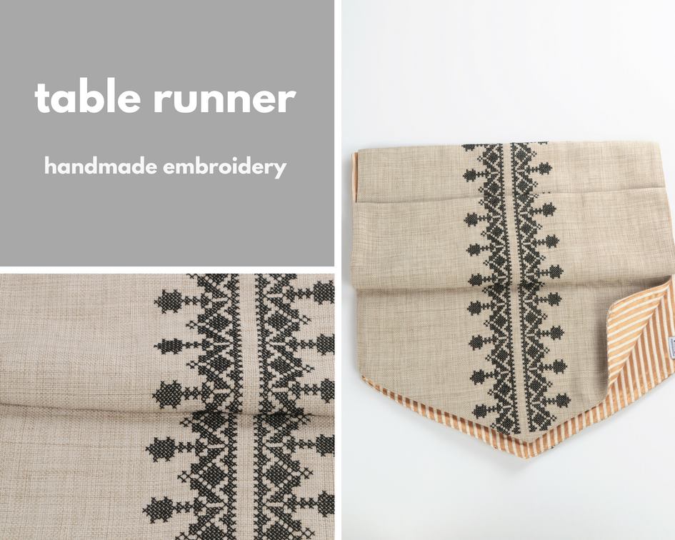 Embroidery Table Runner