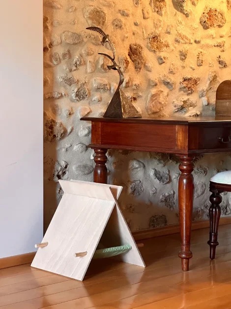 TIPI Madera: Modern Plywood Cat Teepee