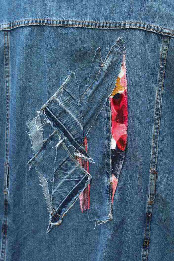 "Indigo Meadow" Shirt Dress