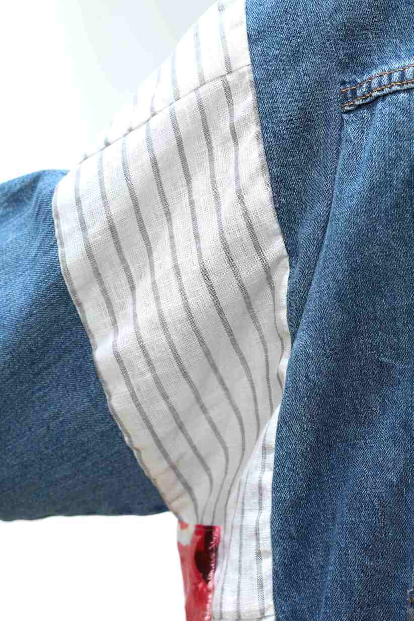 "Indigo Meadow" Shirt Dress