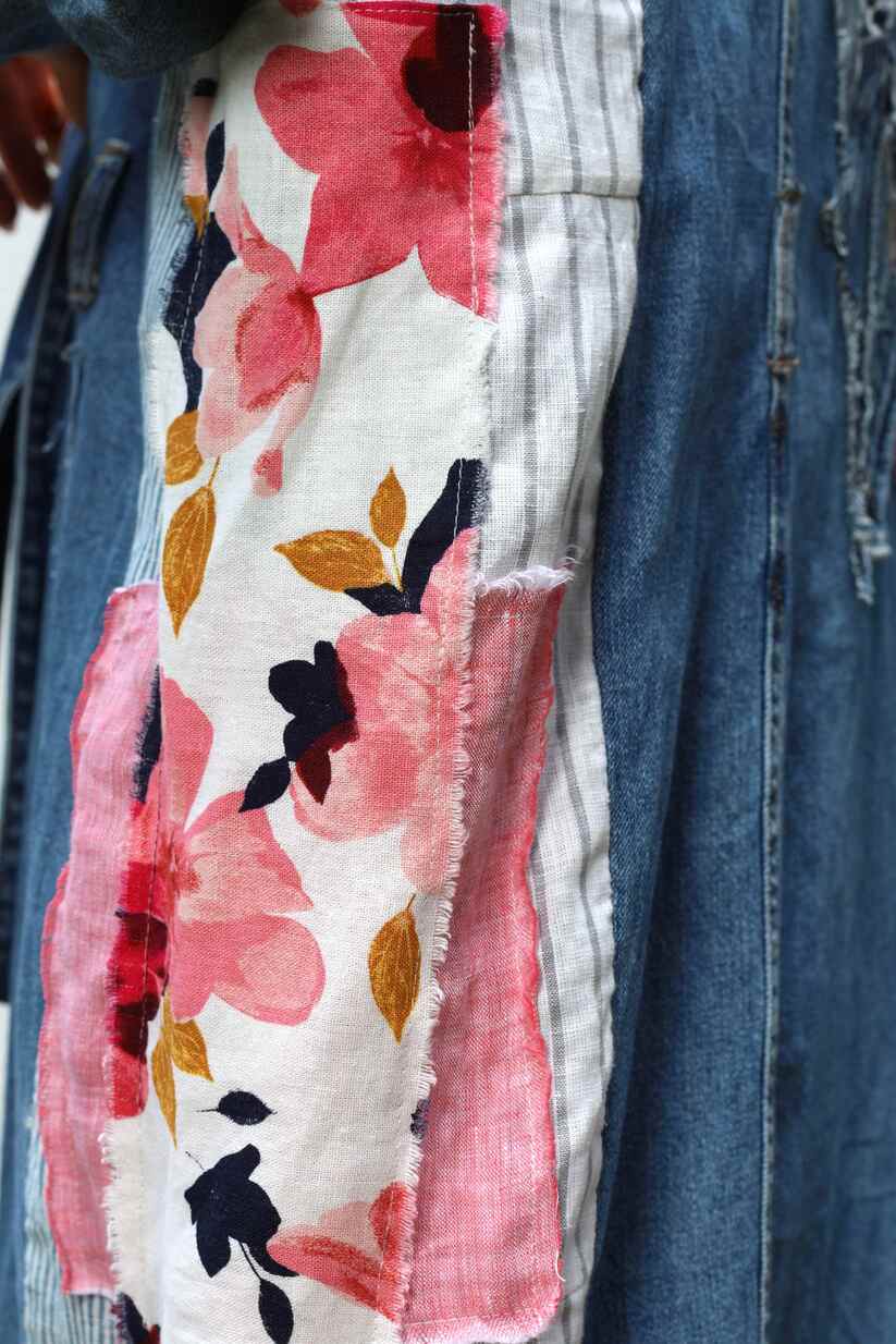 "Indigo Meadow" Shirt Dress