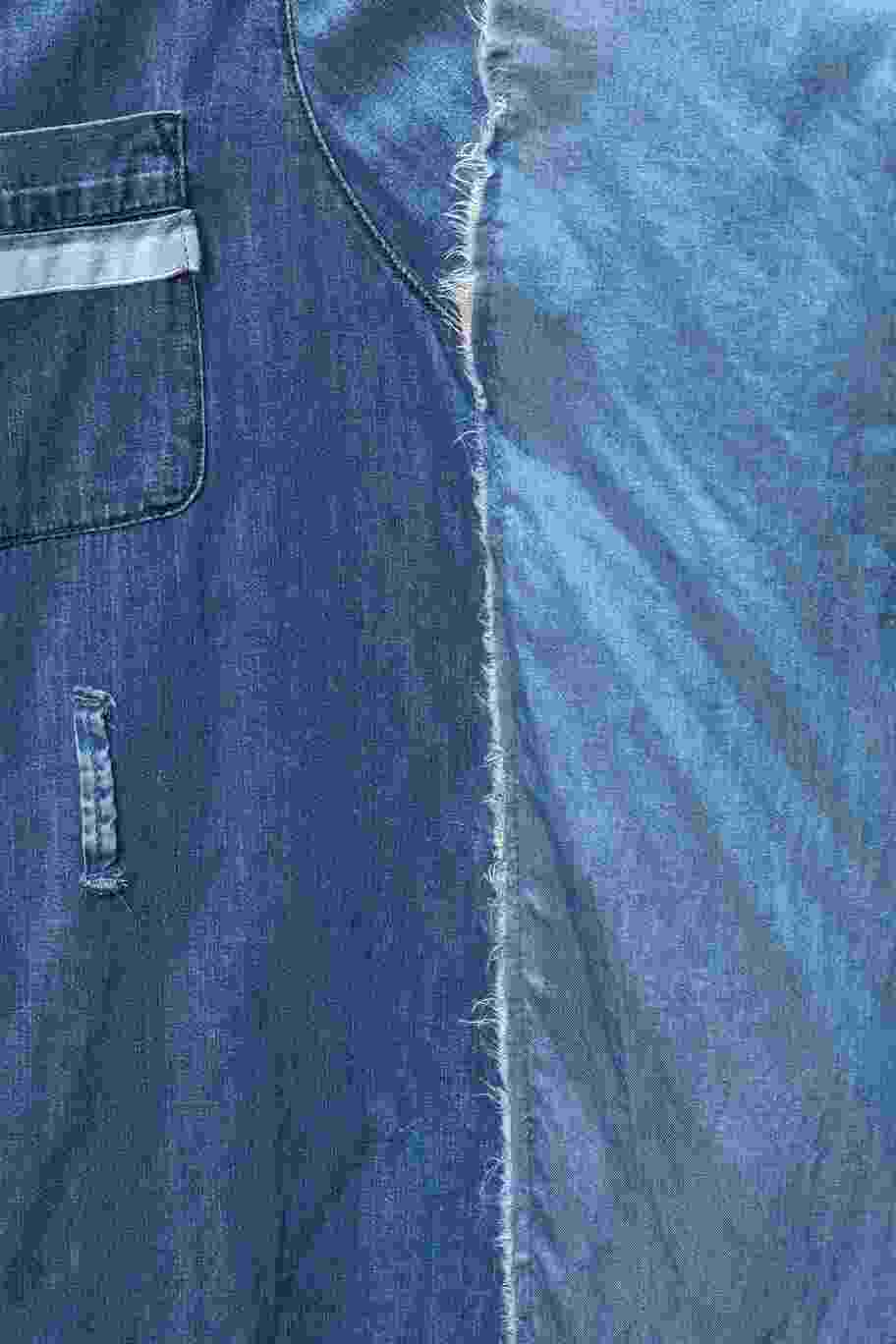 "Denim Butterfly" Shirt Dress