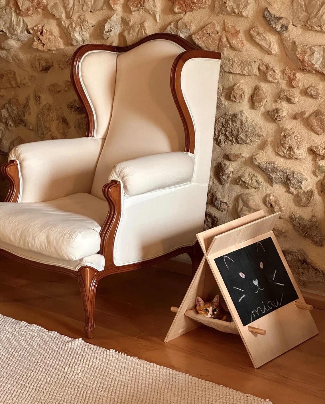 Artistic Chalkboard Cat House